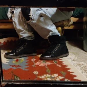 FIORENTINI+ BAKER LEATHER SHEEPSKIN SNEAKER/BOOT